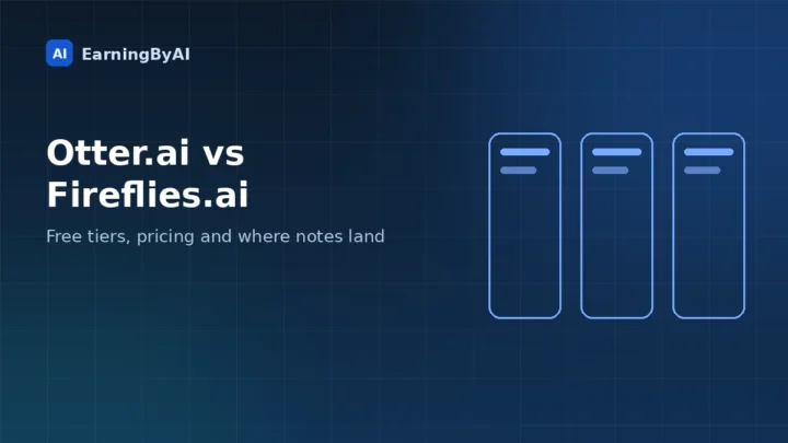 Comparison graphic for two AI meeting notetakers