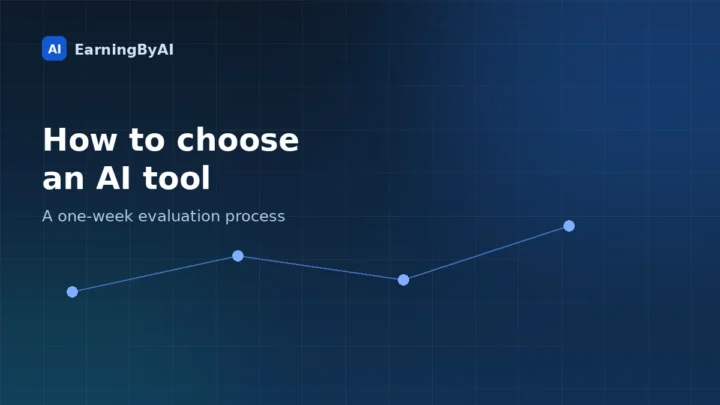 Workflow diagram of a step-by-step AI tool evaluation process